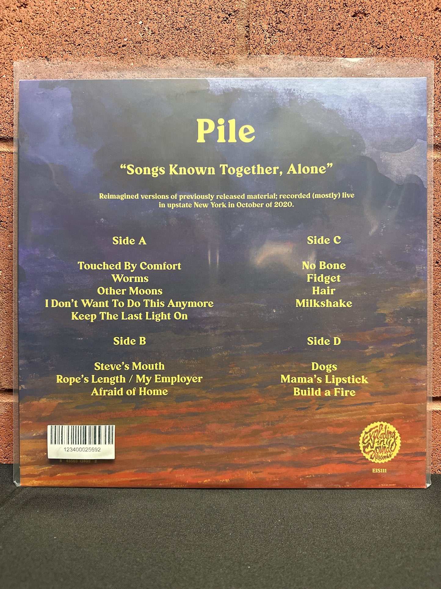 Used Vinyl:  Pile ”Songs Known Together, Alone” LP (Blue vinyl)