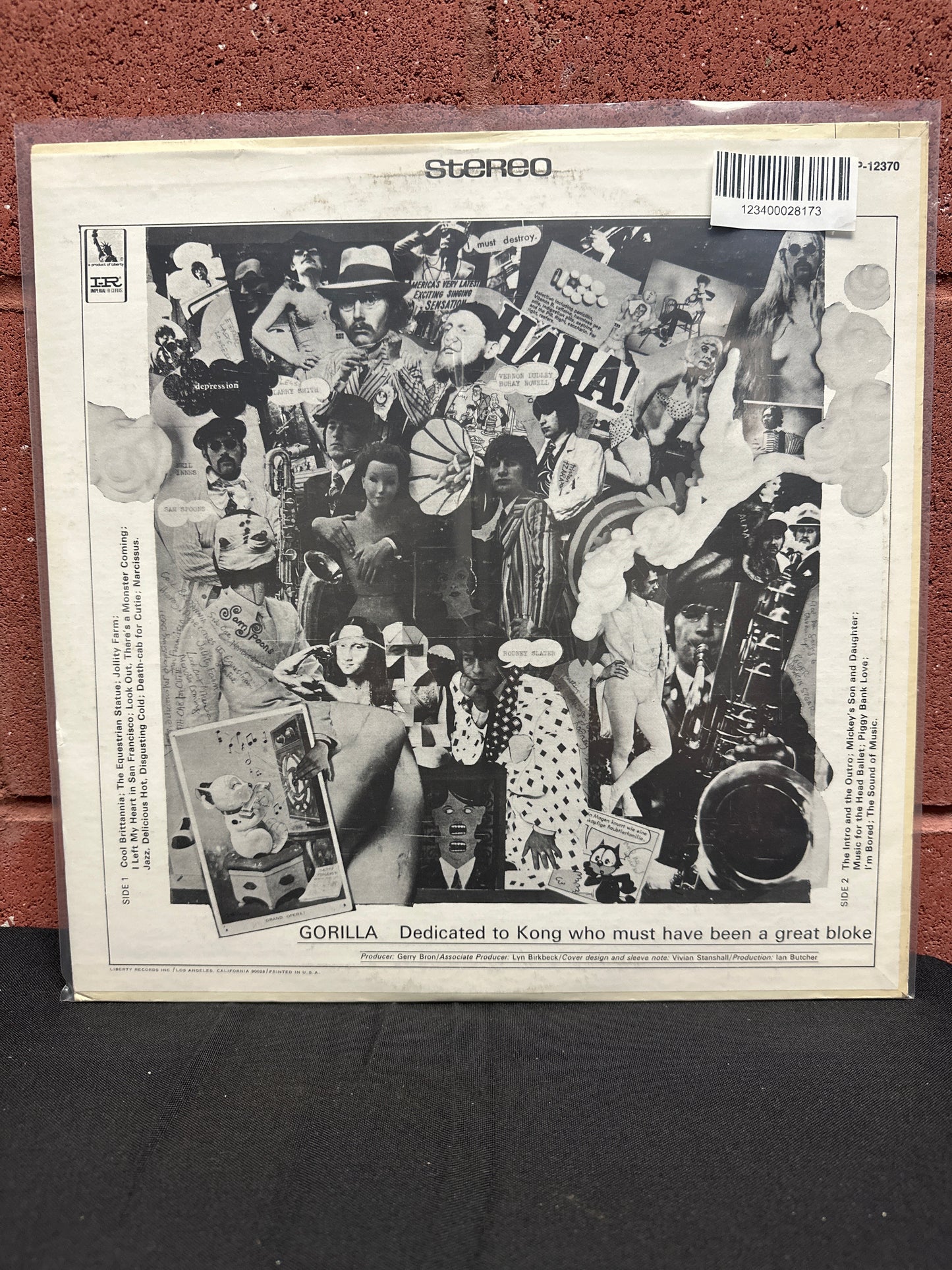 Used Vinyl:  Bonzo Dog Doo-Dah Band ”Gorilla” LP