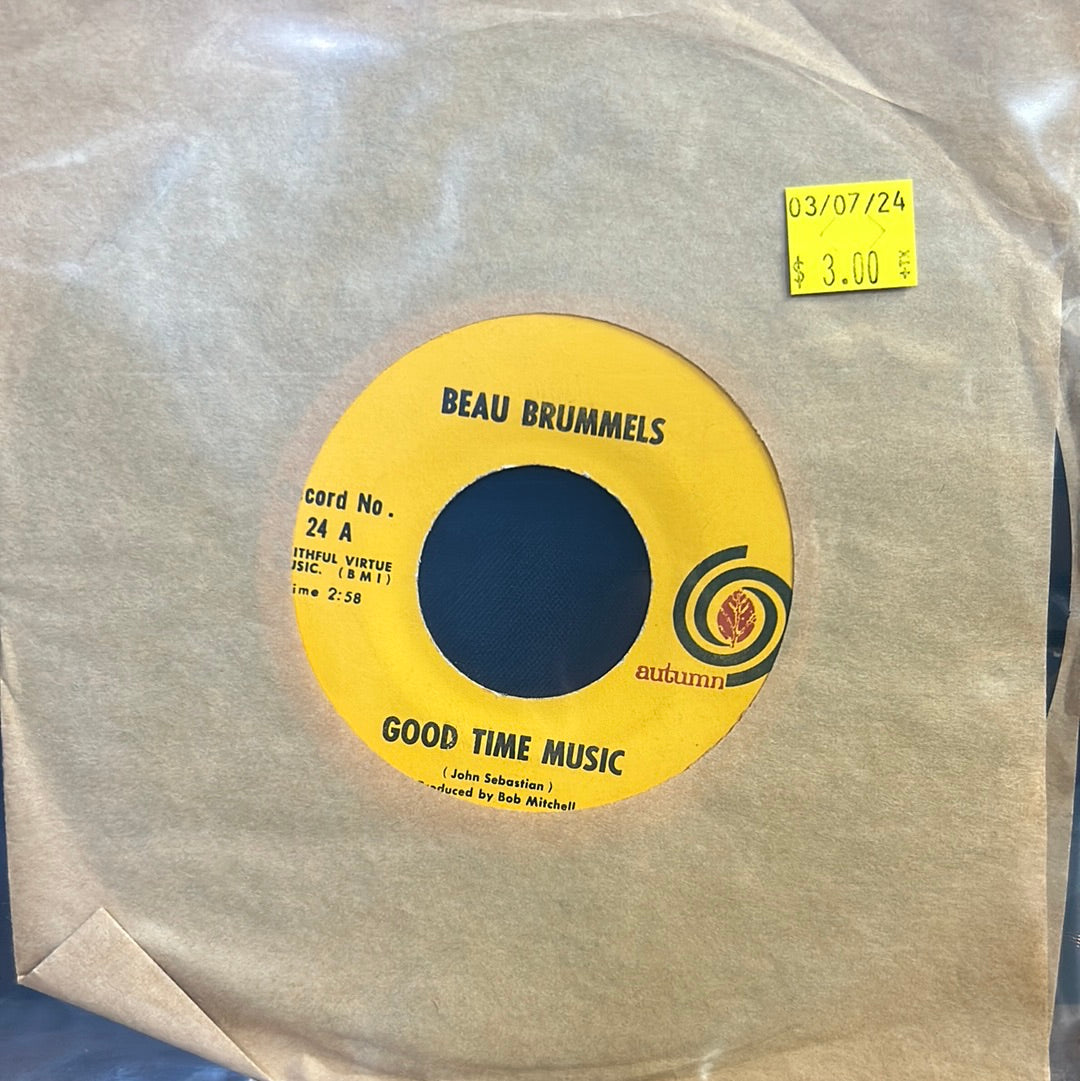 Used Vinyl:  The Beau Brummels ”Good Time Music” 7"