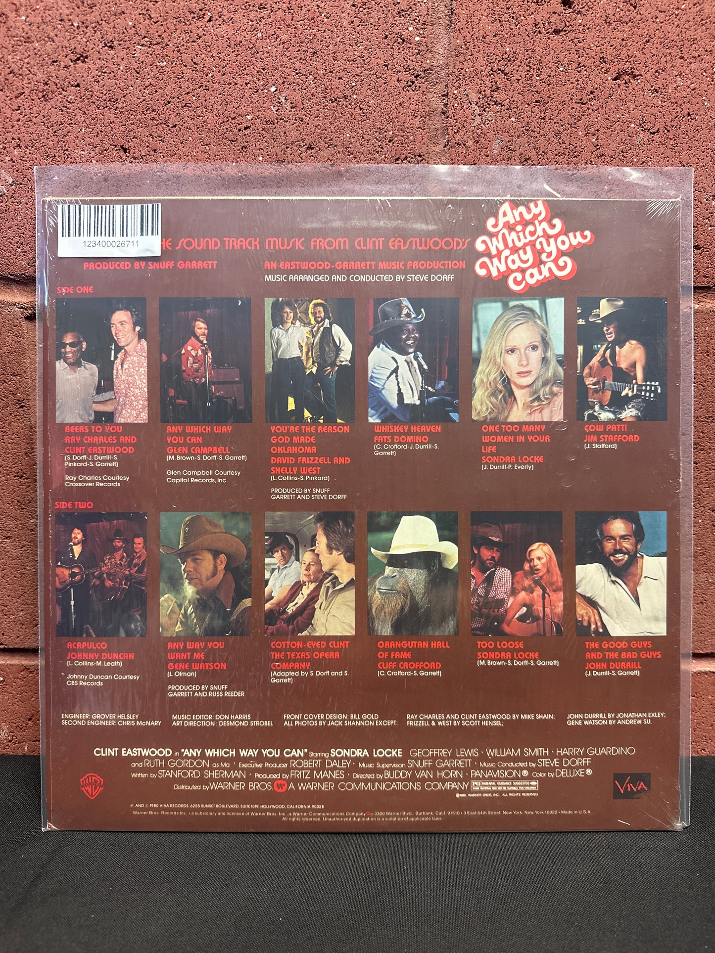 Used Vinyl:  Various ”The Sound Track Music From Clint Eastwood's Any Which Way You Can” LP