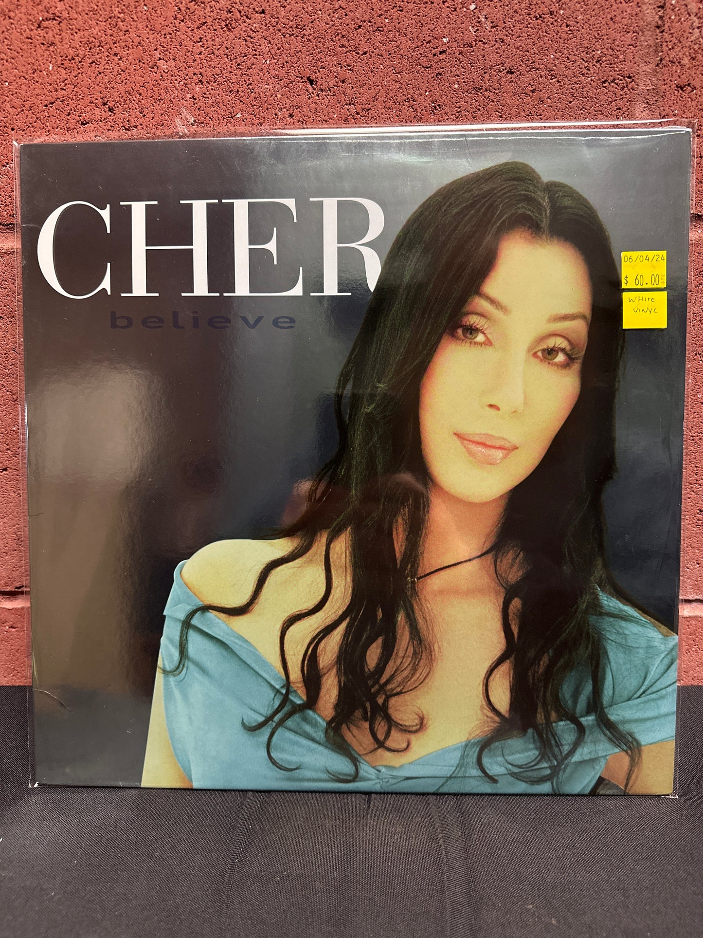 Used Vinyl:  Cher ”Believe” LP (White vinyl)