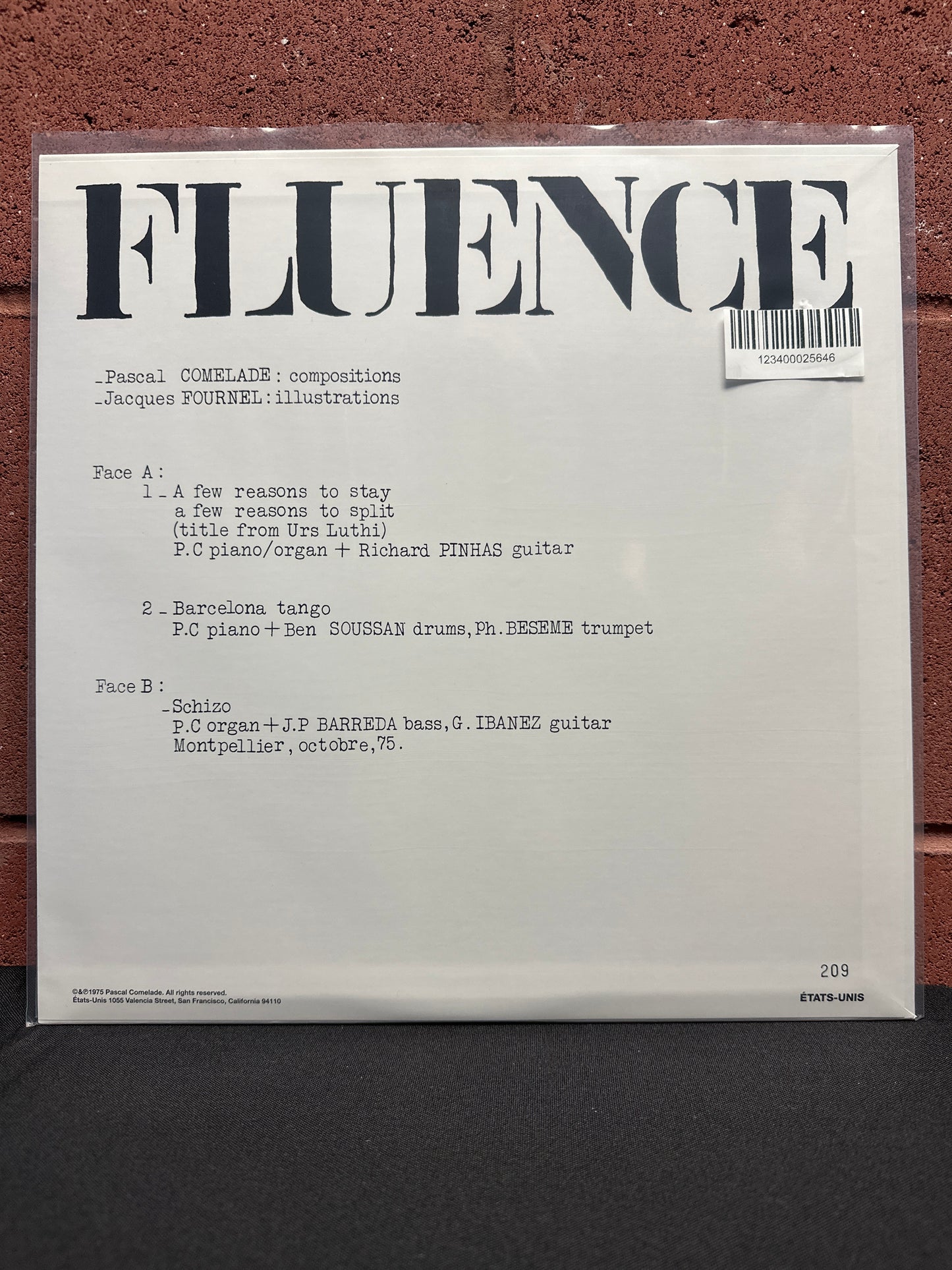 Used Vinyl:  Fluence ”Fluence” LP