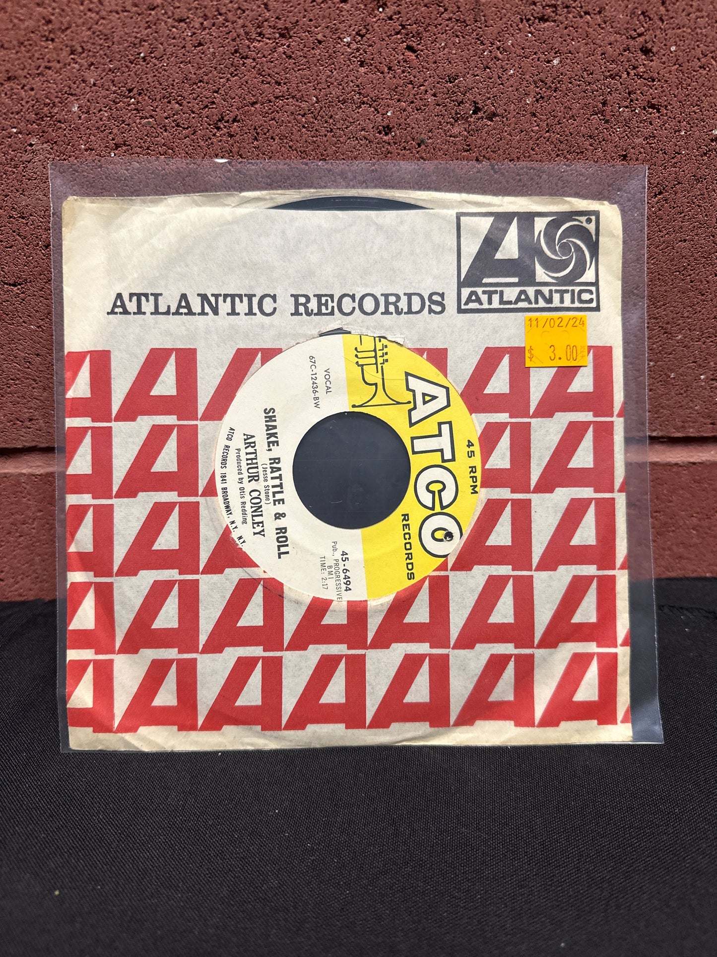 Used Vinyl:  Arthur Conley ”Shake, Rattle & Roll” 7"