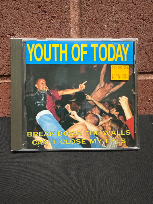 Used CD: Youth Of Today "Break Down The Walls / Can't Close My Eyes" CD