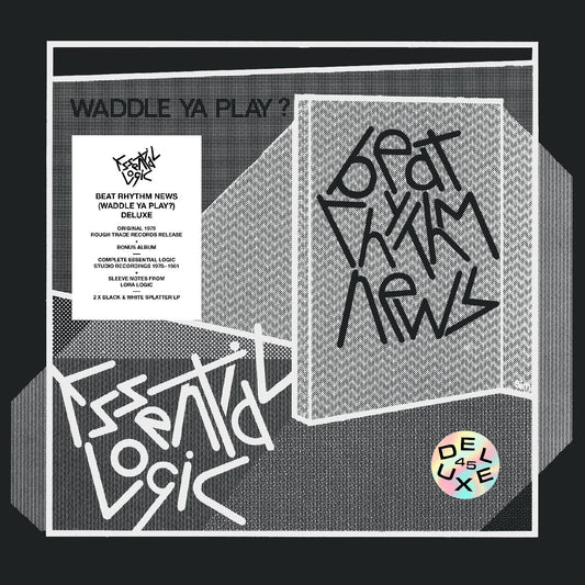 Essential Logic "Beat Rhythm News (Waddle Ya Play?) (Deluxe 45th Anniversary Edition)" 2xLP (Black & White Splatter Vinyl)