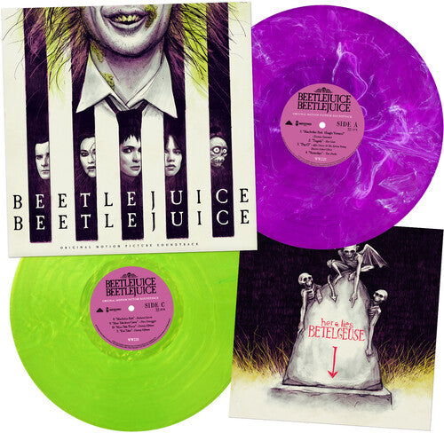 PRE-ORDER: Tim Burton "Beetlejuice Beetlejuice (Original Soundtrack)" 2xLP (Green & Purple Smoke Vinyl)