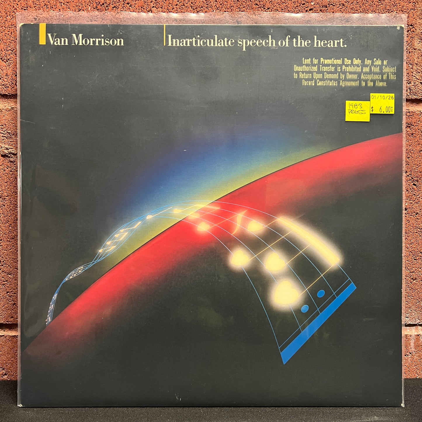 Used Vinyl: Van Morrison " Inarticulate Speech Of The Heart" LP (1983 Press)