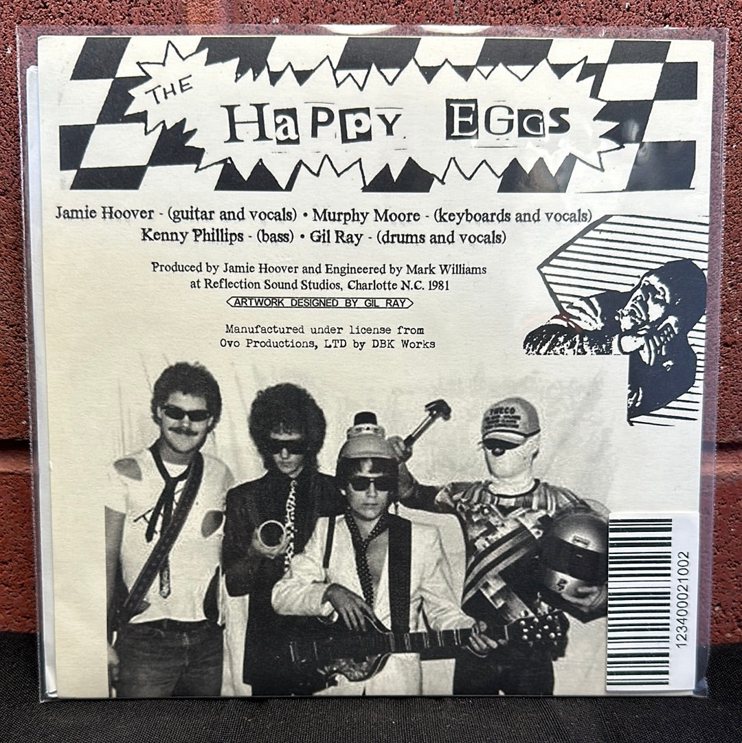 Used Vinyl:  The Happy Eggs ”Wake Up” 7" (Clear vinyl)