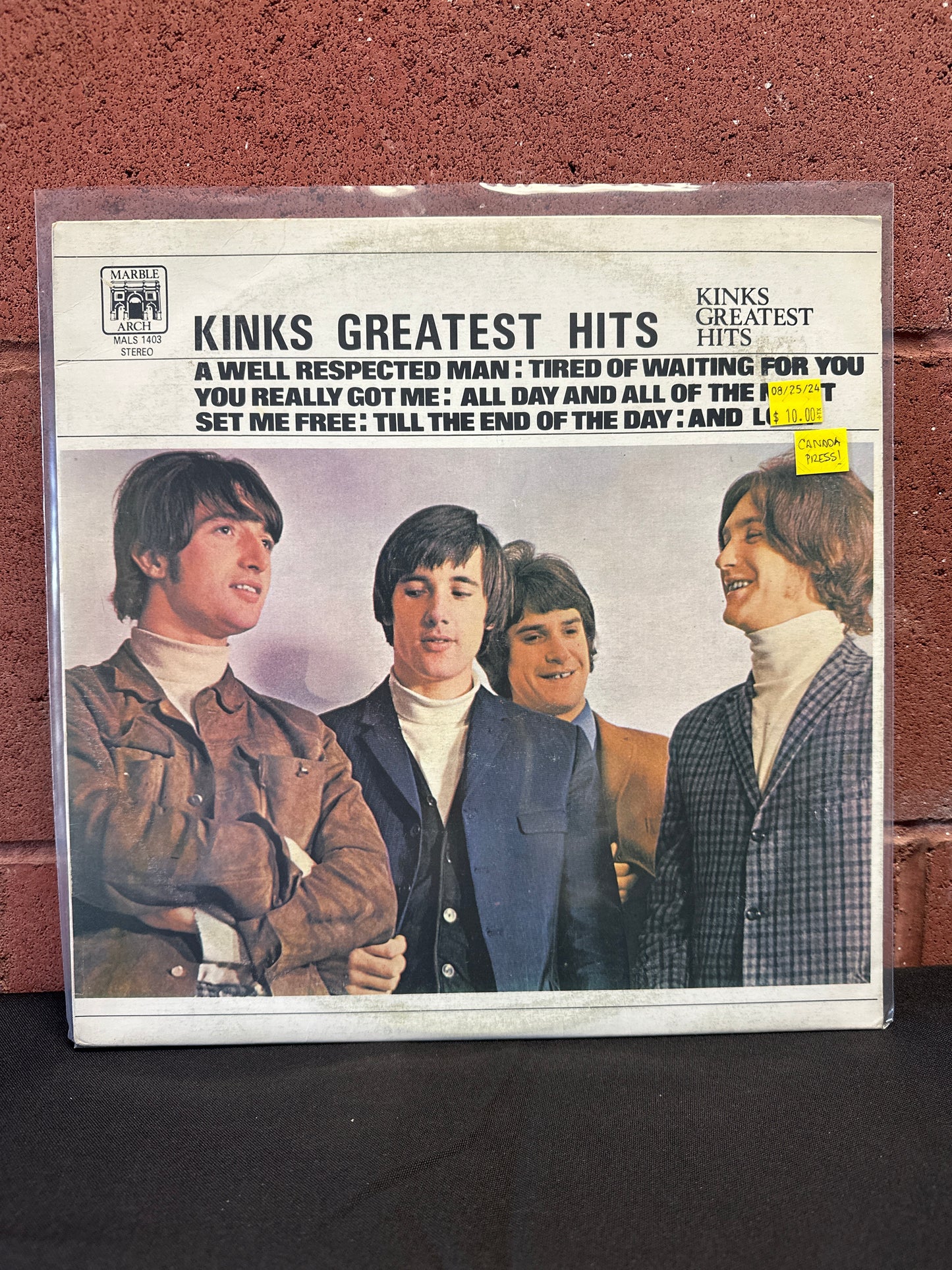 Used Vinyl:  The Kinks ”Kinks Greatest Hits” LP