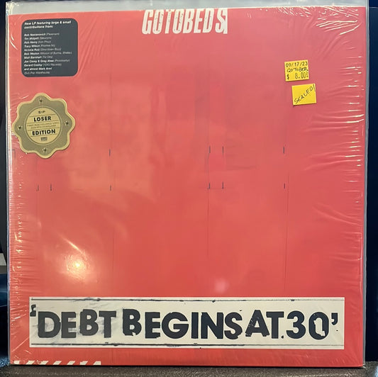 USED VINYL: The Gotobeds "Debt Begins At 30" LP (Blue Vinyl)