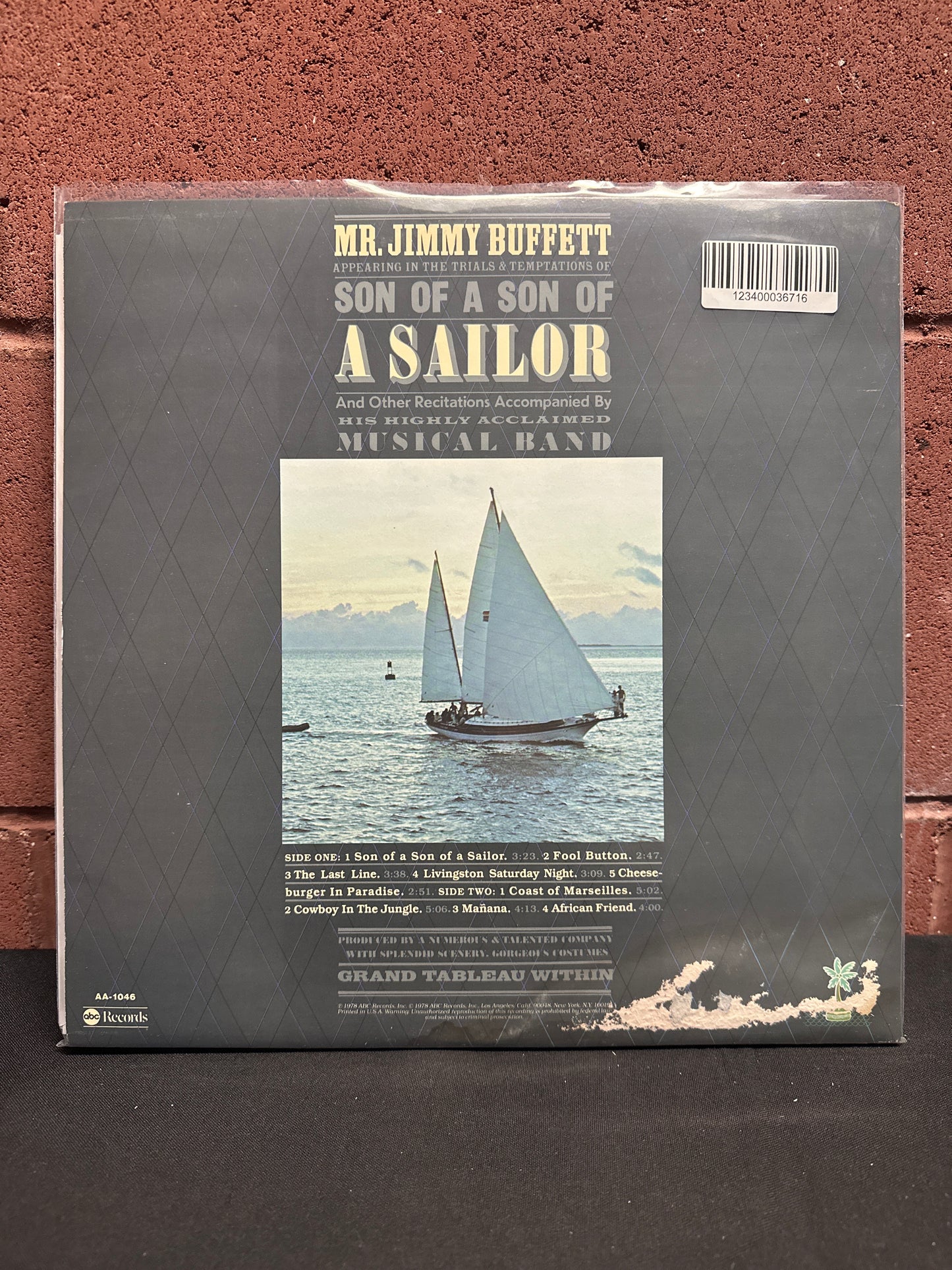 Used Vinyl:  Jimmy Buffett ”Son Of A Son Of A Sailor” LP