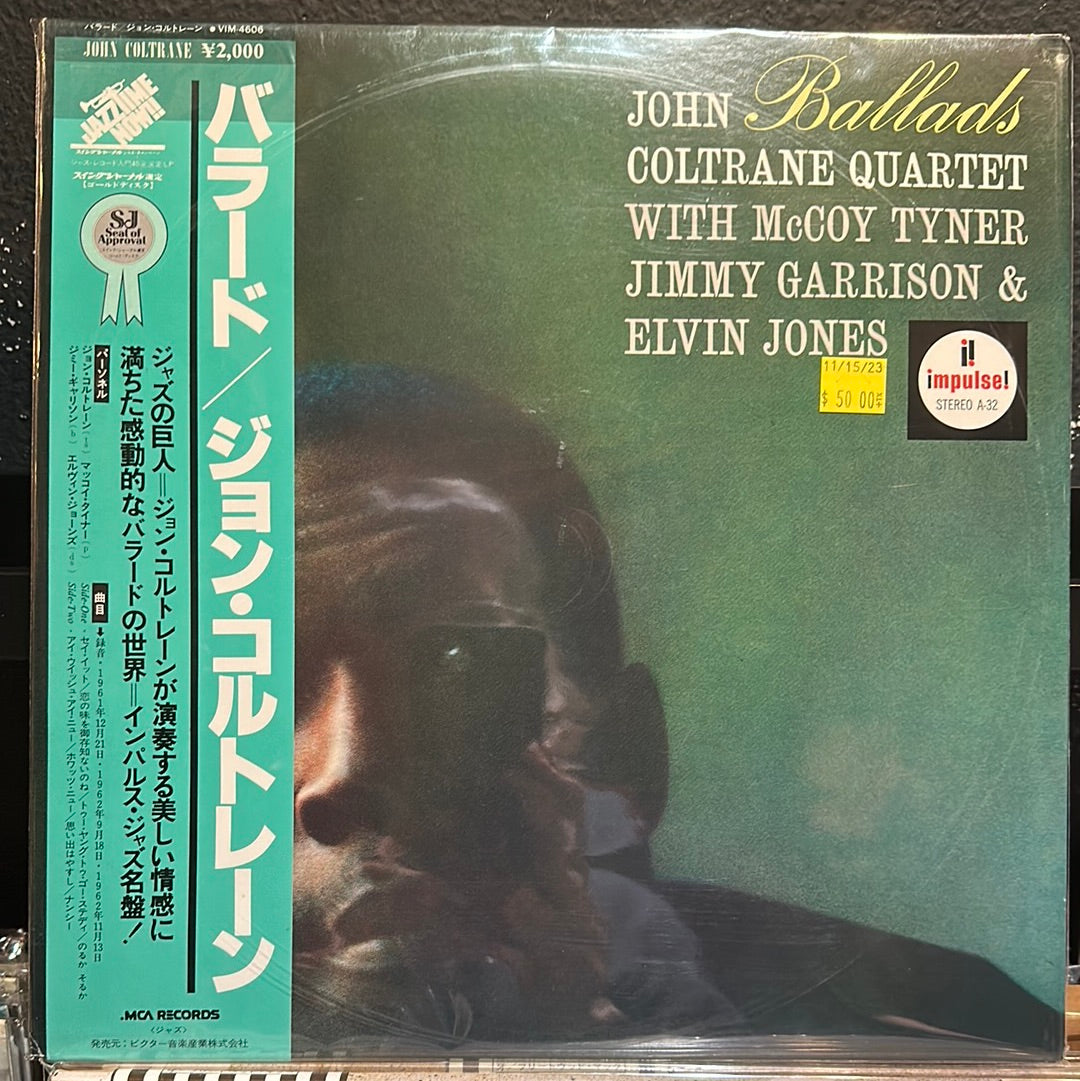 Used Vinyl:  The John Coltrane Quartet "Ballads" LP (Japanese Press)