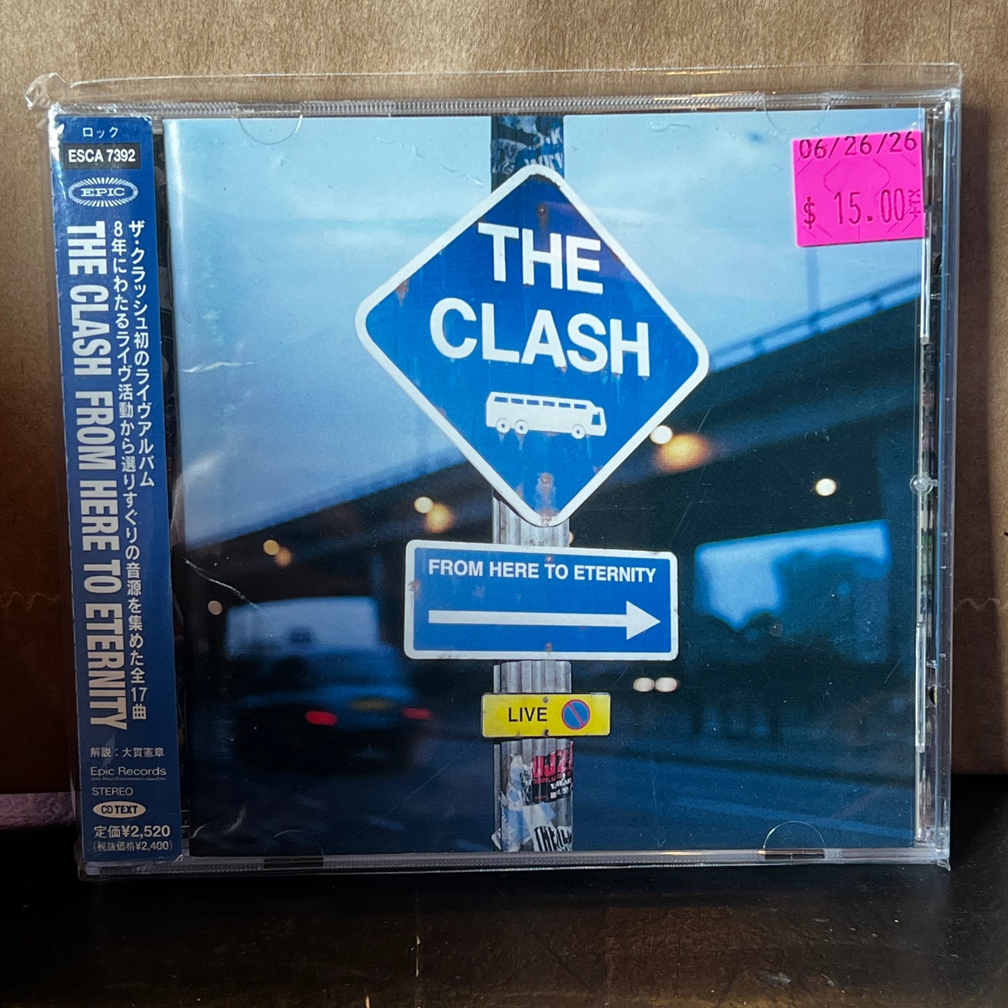 Used CD: The Clash "From Here To Eternity - Live" CD (1999 Japanese Press)