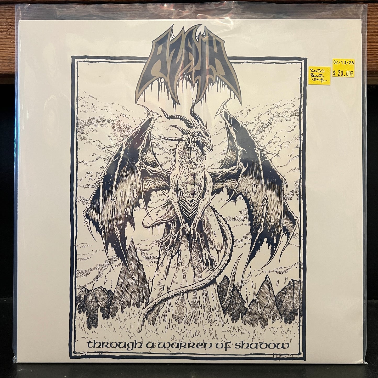 Used Vinyl: Azath "Through A Warren Of Shadow" LP (2020 Press - Bone Vinyl)