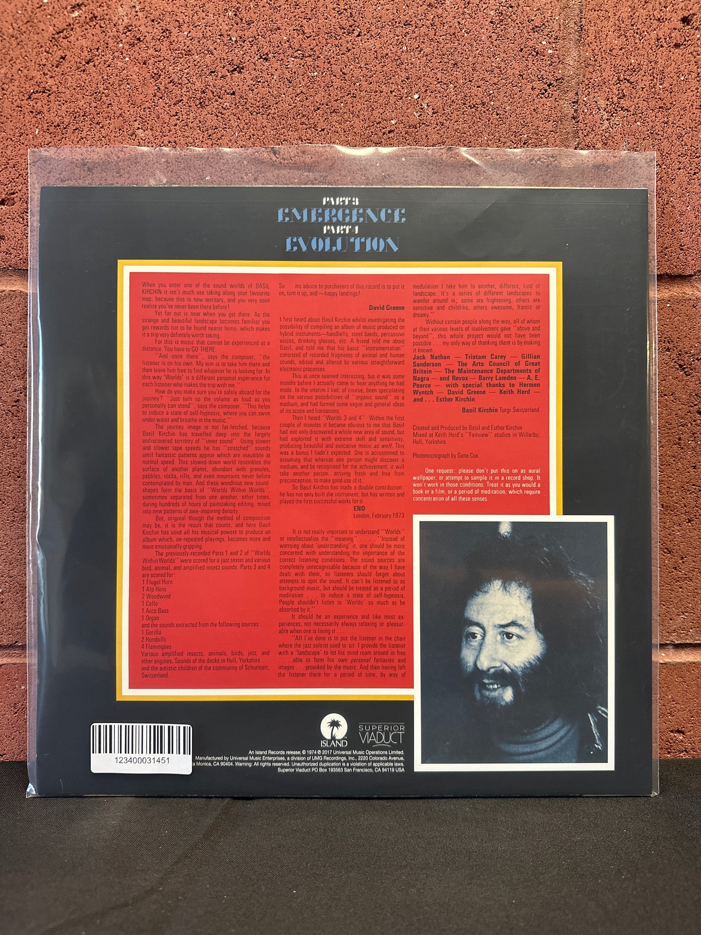 Used Vinyl:  Basil Kirchin ”Worlds Within Worlds” LP