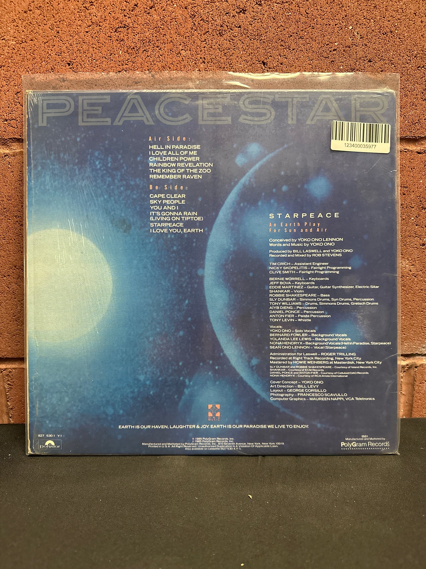 Used Vinyl:  Yoko Ono ”Starpeace” LP