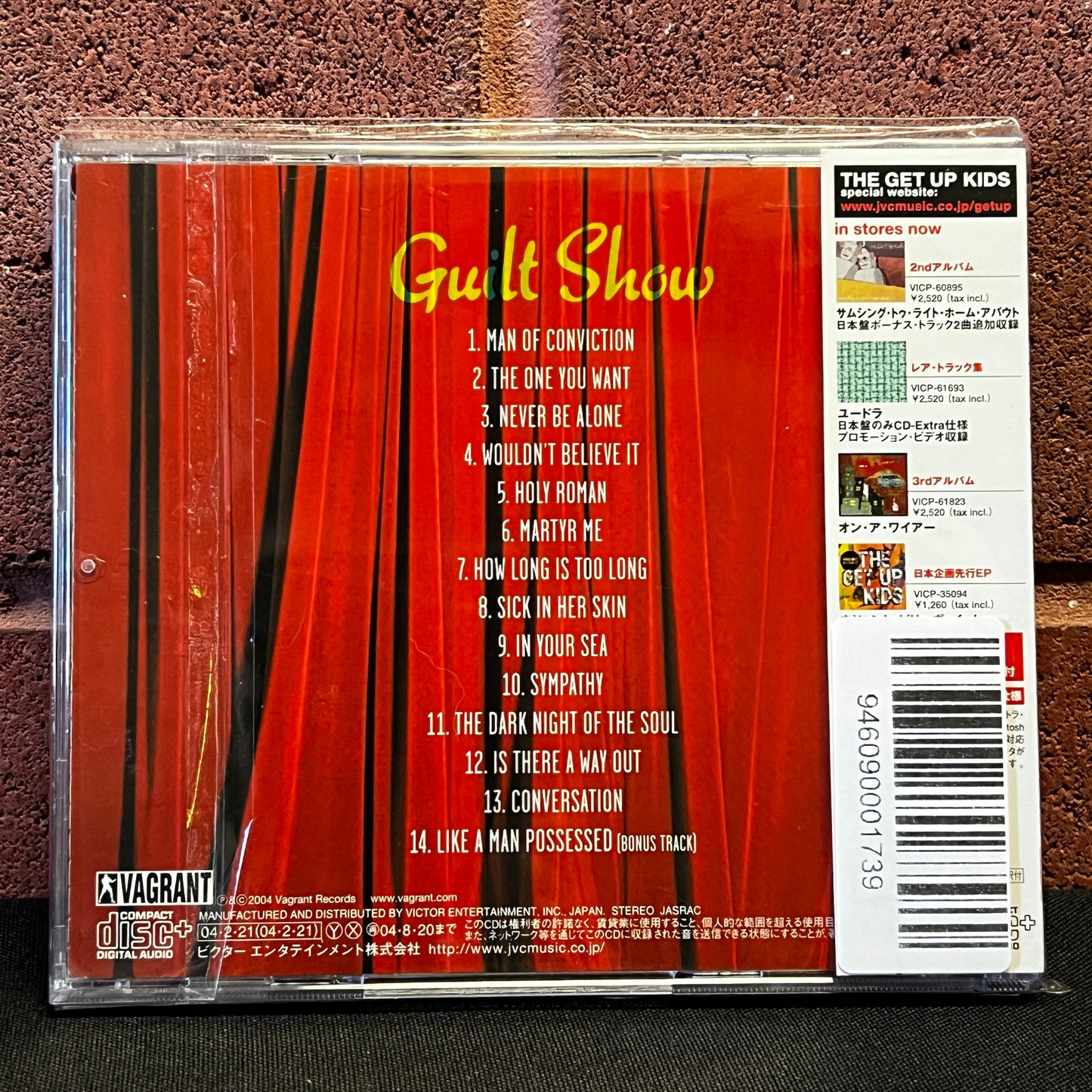 Used CD: The Get Up Kids "Guilt Show" CD (2004 Japanese Press w/ Bonus Track)
