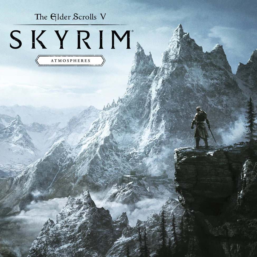 PRE-ORDER: Jeremy Soule "The Elder Scrolls V: Skyrim – Atmospheres" 2xLP (Black & Clear Splatter Vinyl)