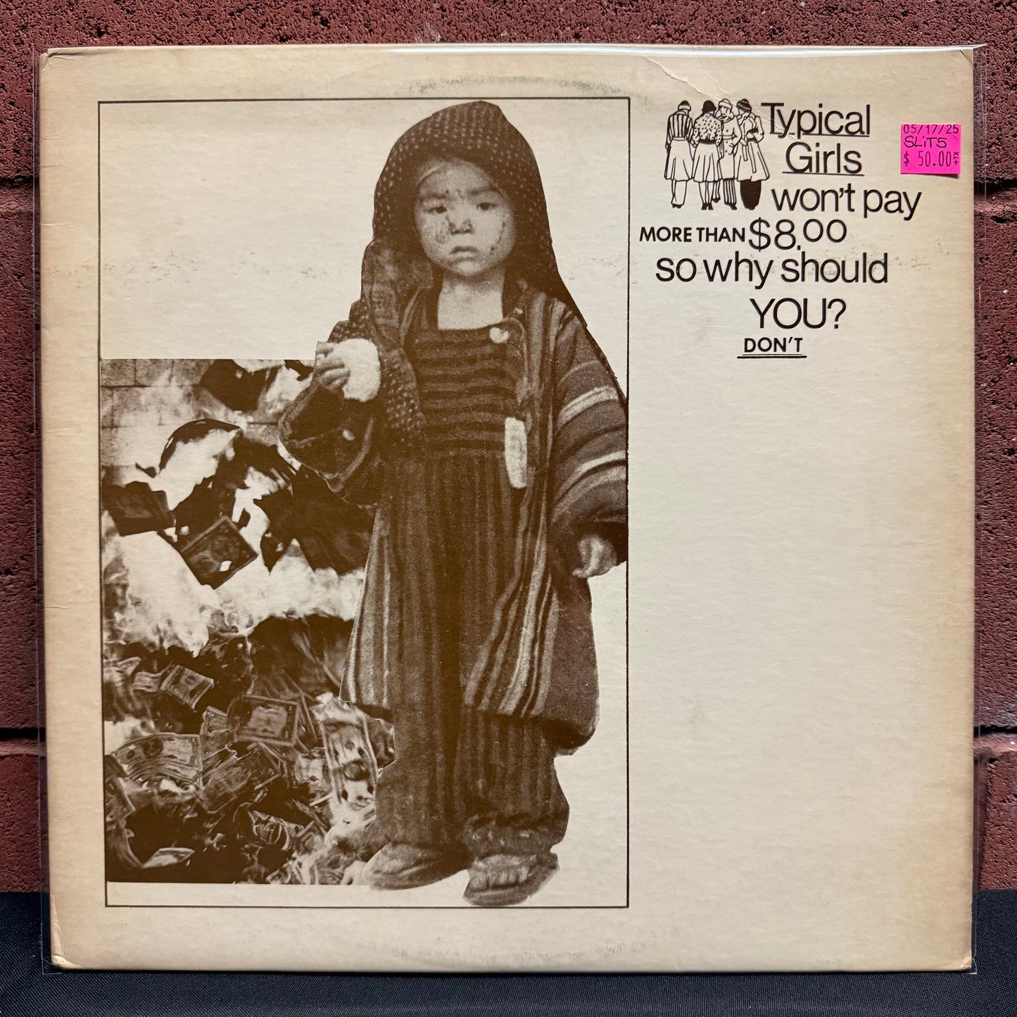 Used Vinyl: The Slits "Typical Girls Won't Pay More Than $8.00 So Why Should You? Don't" LP