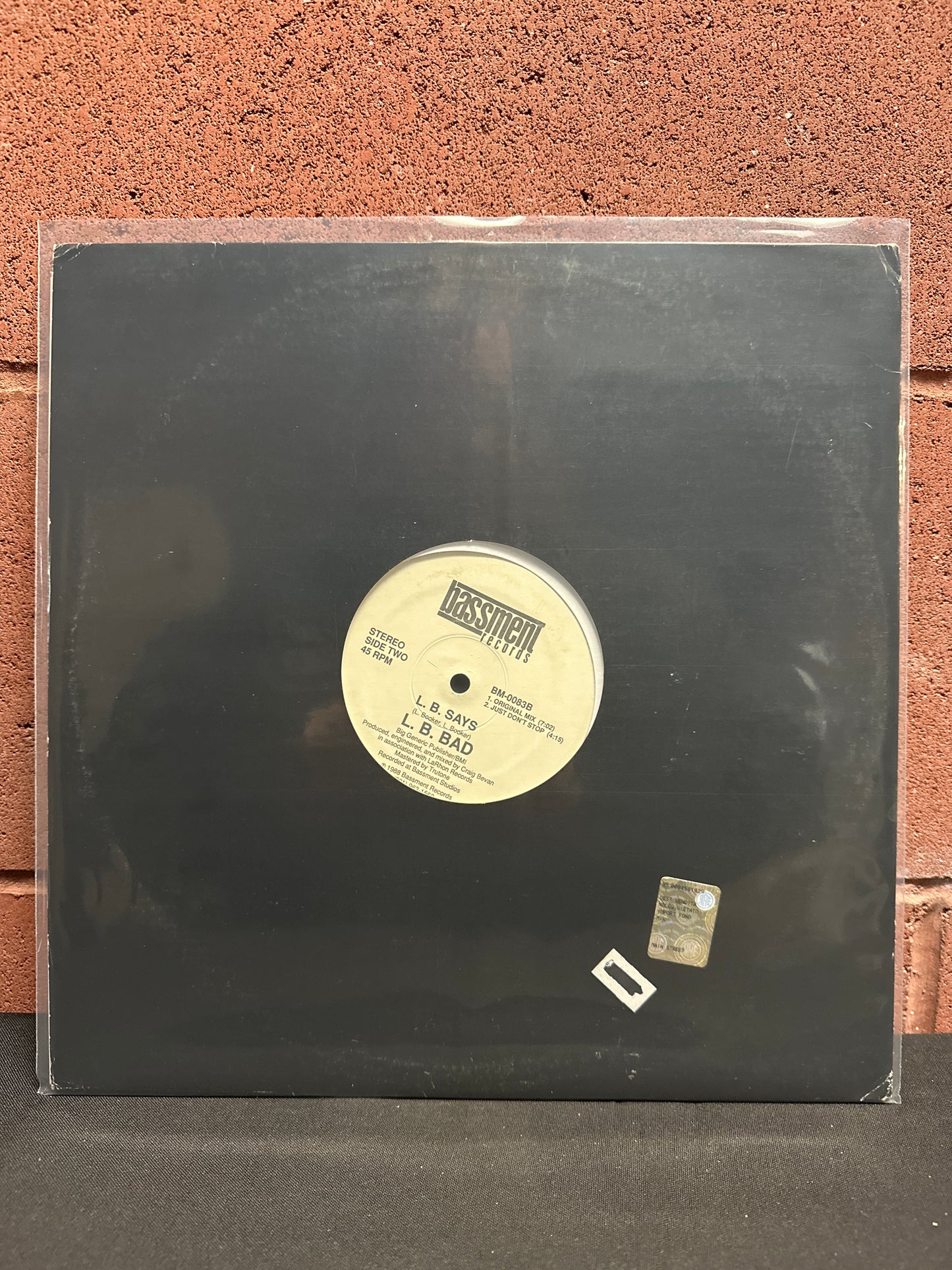 Used Vinyl:  L.B. Bad ”L.B. Says” 12"