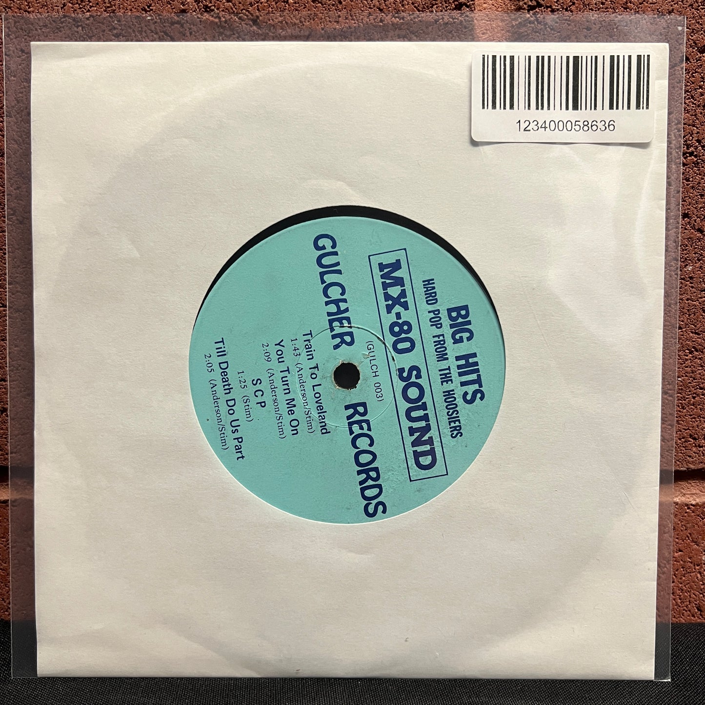 Used Vinyl: MX-80 Sound "Big Hits: Hard Pop From The Hoosiers" 7"