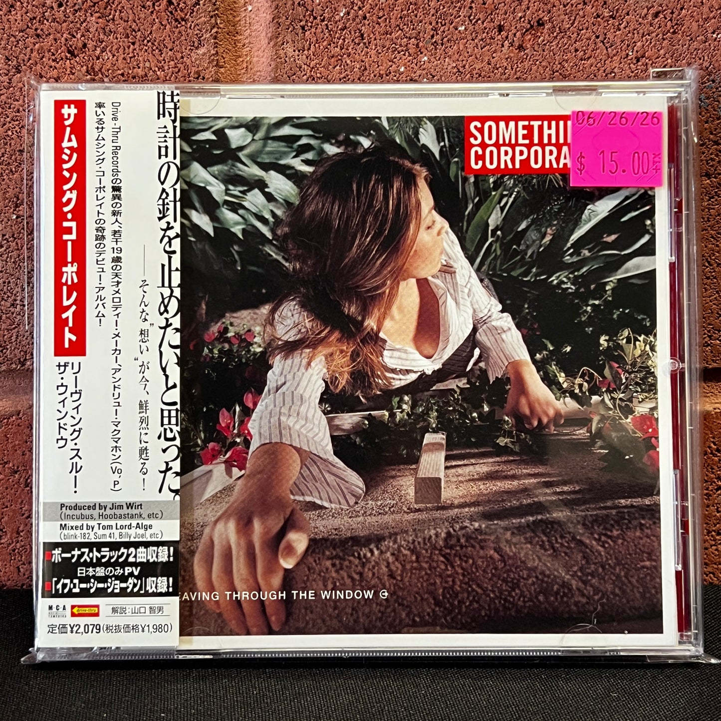 Used CD: Something Corporate "Leaving Through The Window" CD (2002 Japanese Press w/ Bonus Track)