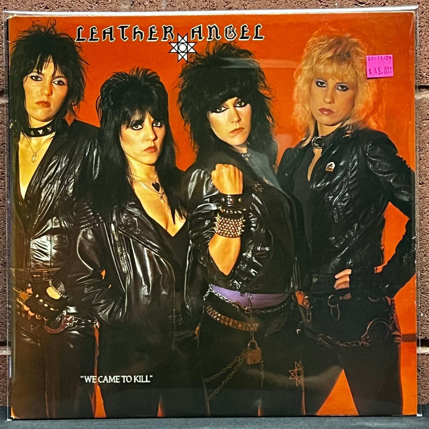 Used Vinyl: Leather Angel "We Came To Kill" LP (1983 US pressing)