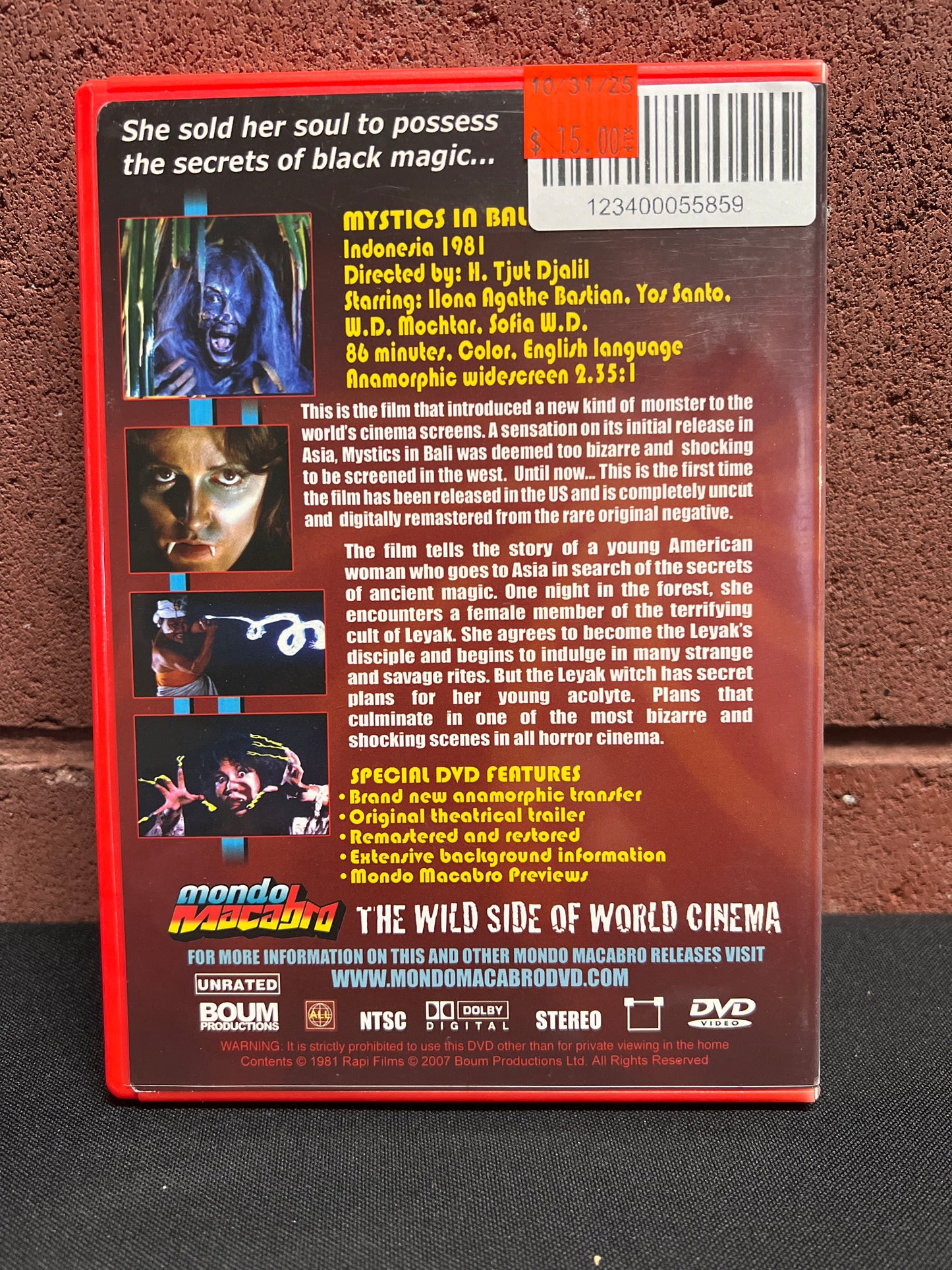 Used DVD: Mystics In Bali DVD
