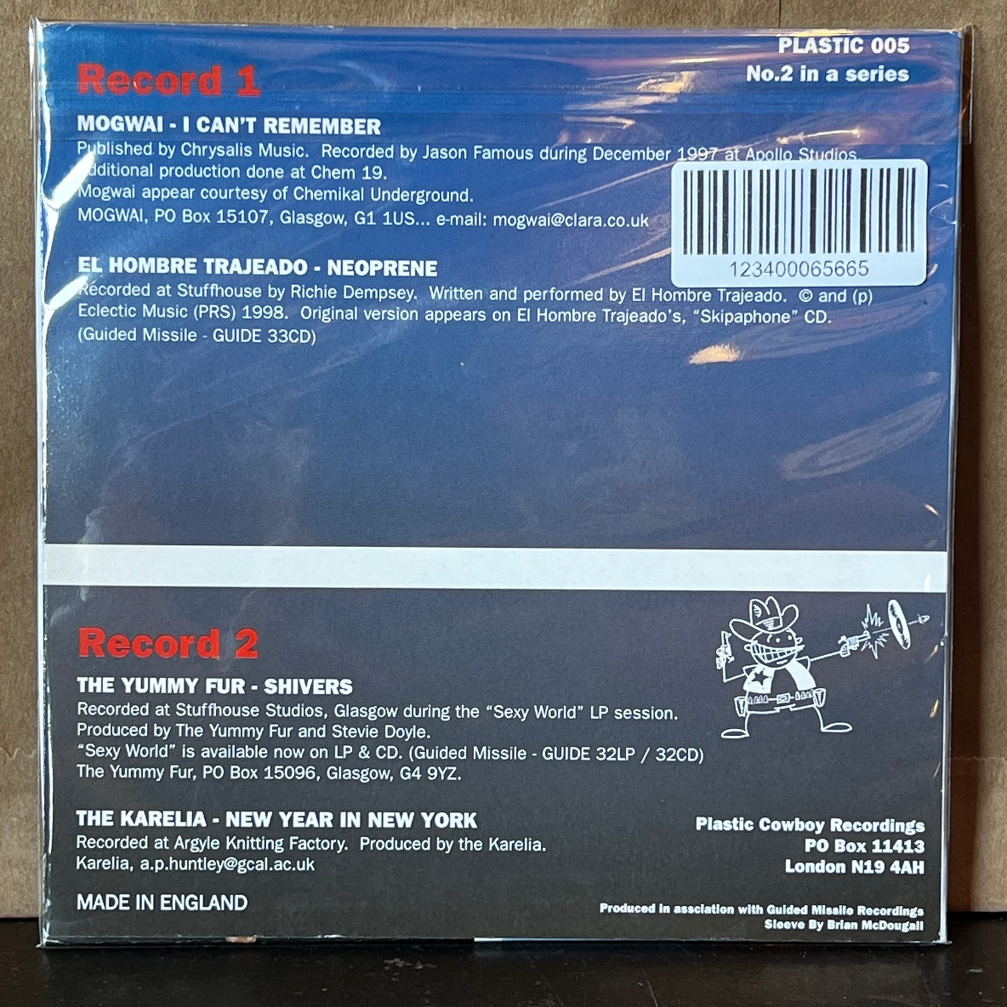 Used Vinyl: V/A "Glasgow" 7" (2000 UK Comp w/ Mogwai, Yummy Fur etc)