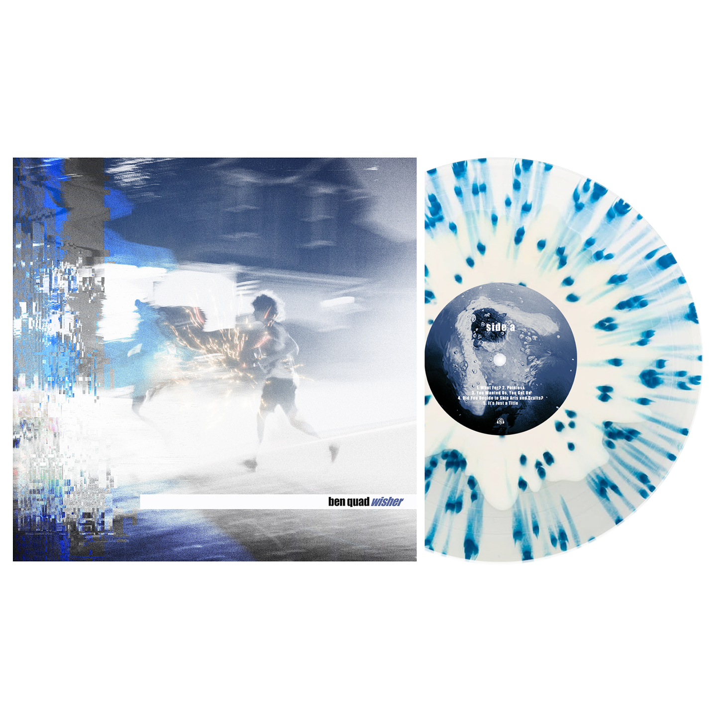 Ben Quad "Wisher" LP (Bone in Clear w/ Blue Splatter Vinyl)
