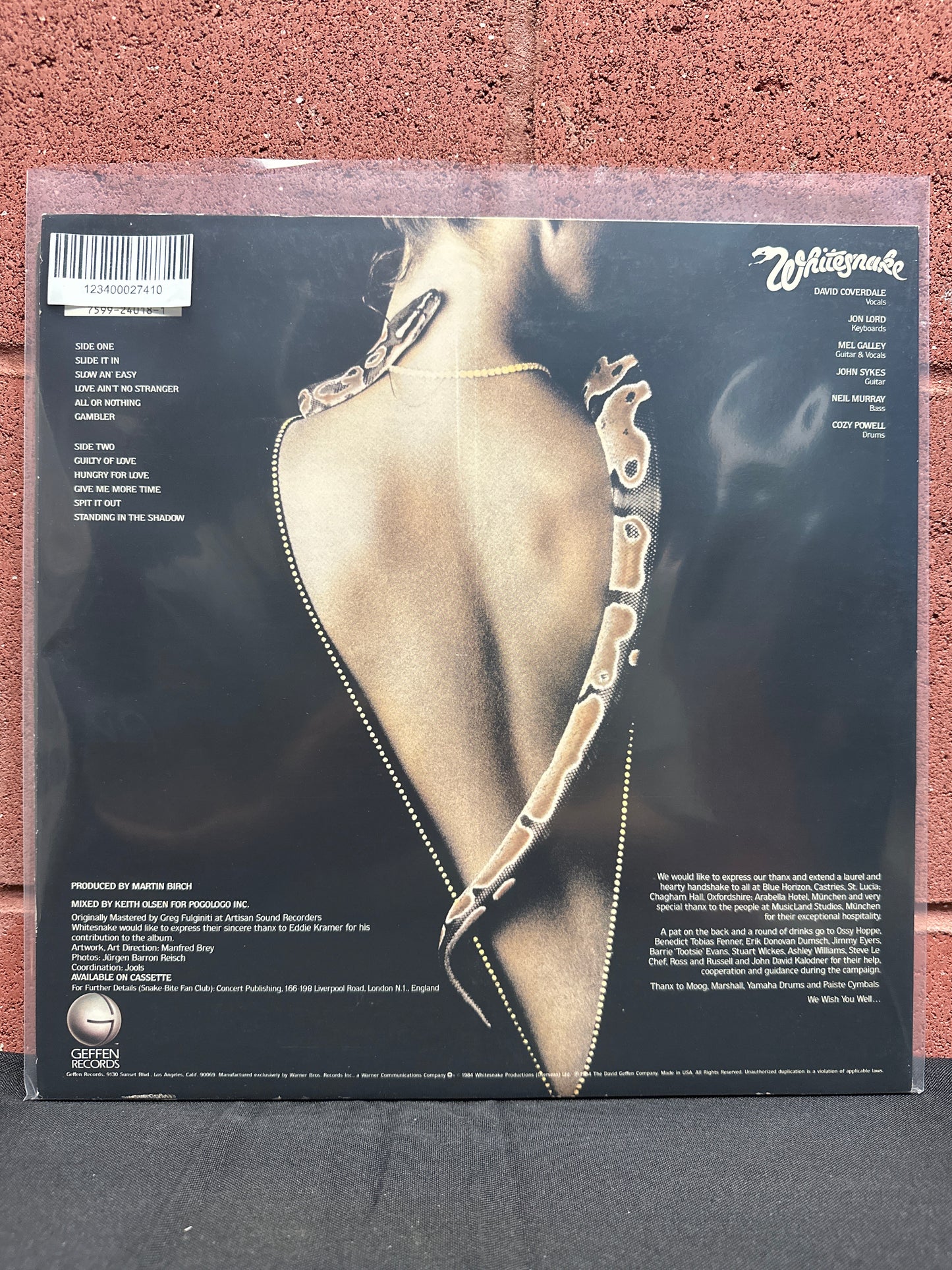 Used Vinyl:  Whitesnake ”Slide It In ” LP