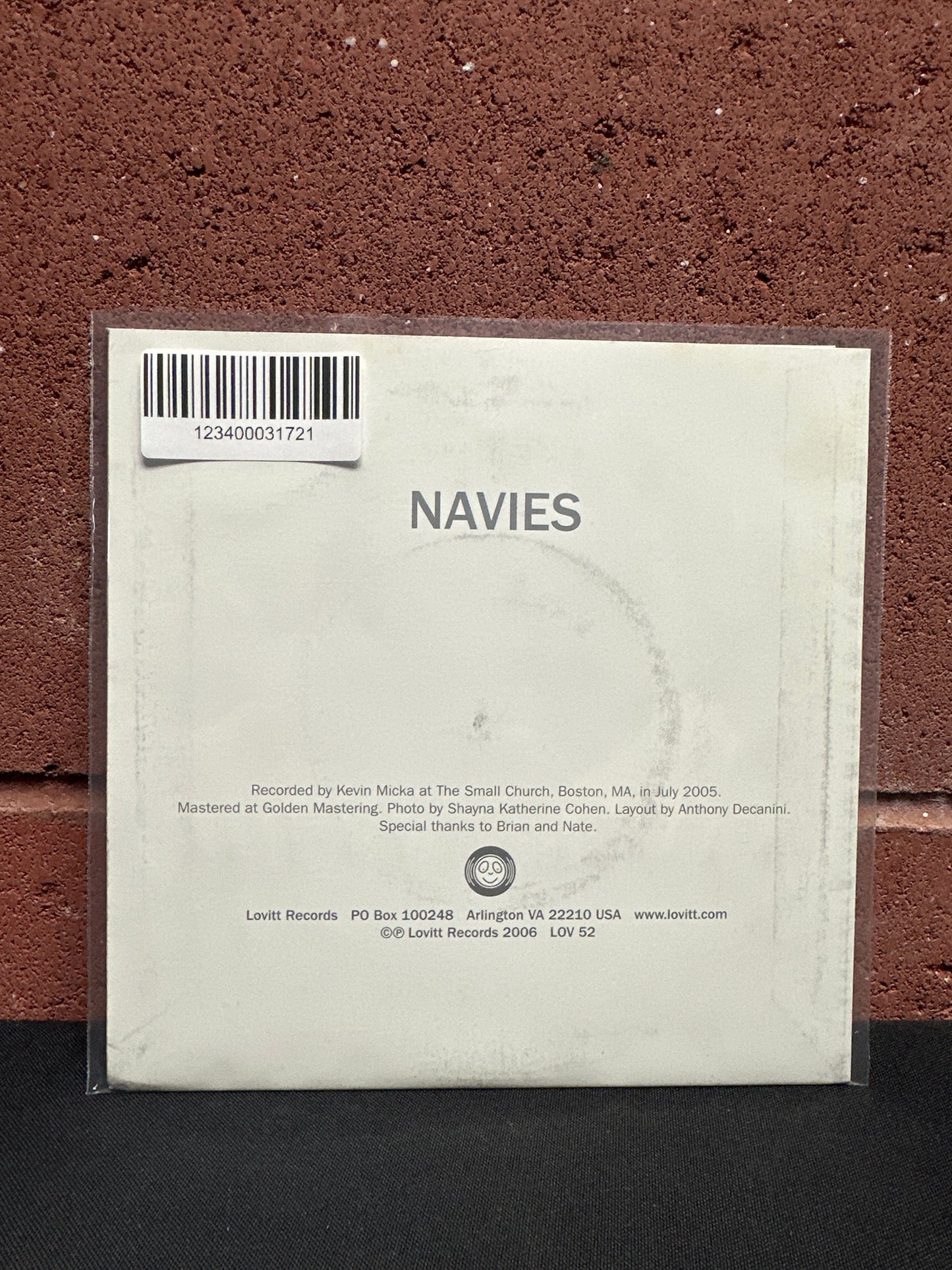 Used Vinyl:  Navies ”House Ties” 7" (Clear vinyl)