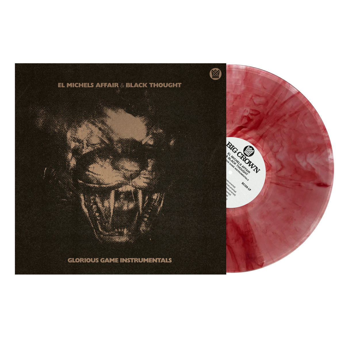 El Michels Affair "Glorious Game (Instrumentals)" LP (Clear Vinyl With Red Smoke)