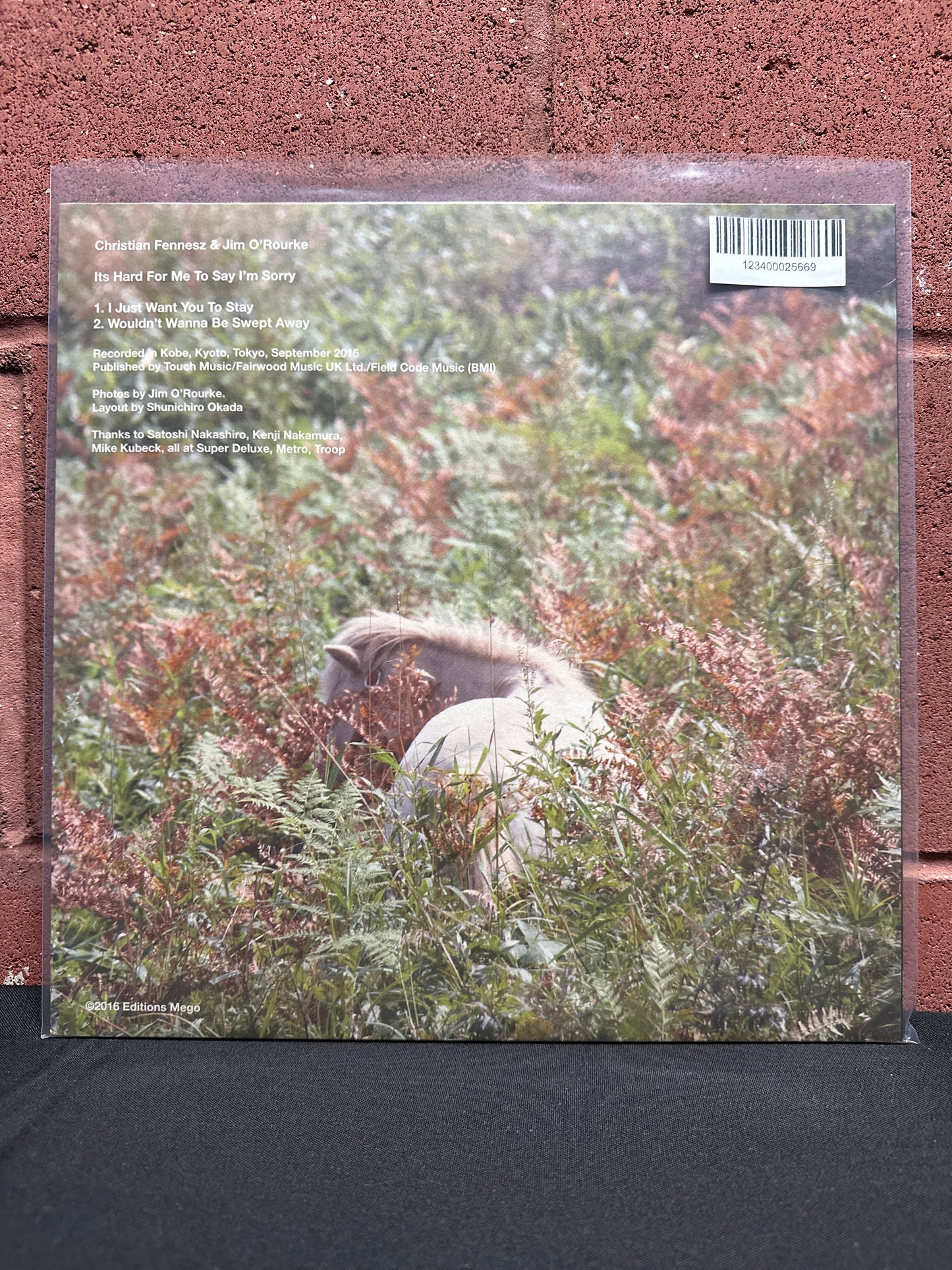 Used Vinyl:  Fennesz & Jim O'Rourke ”It's Hard For Me To Say I’m Sorry” LP