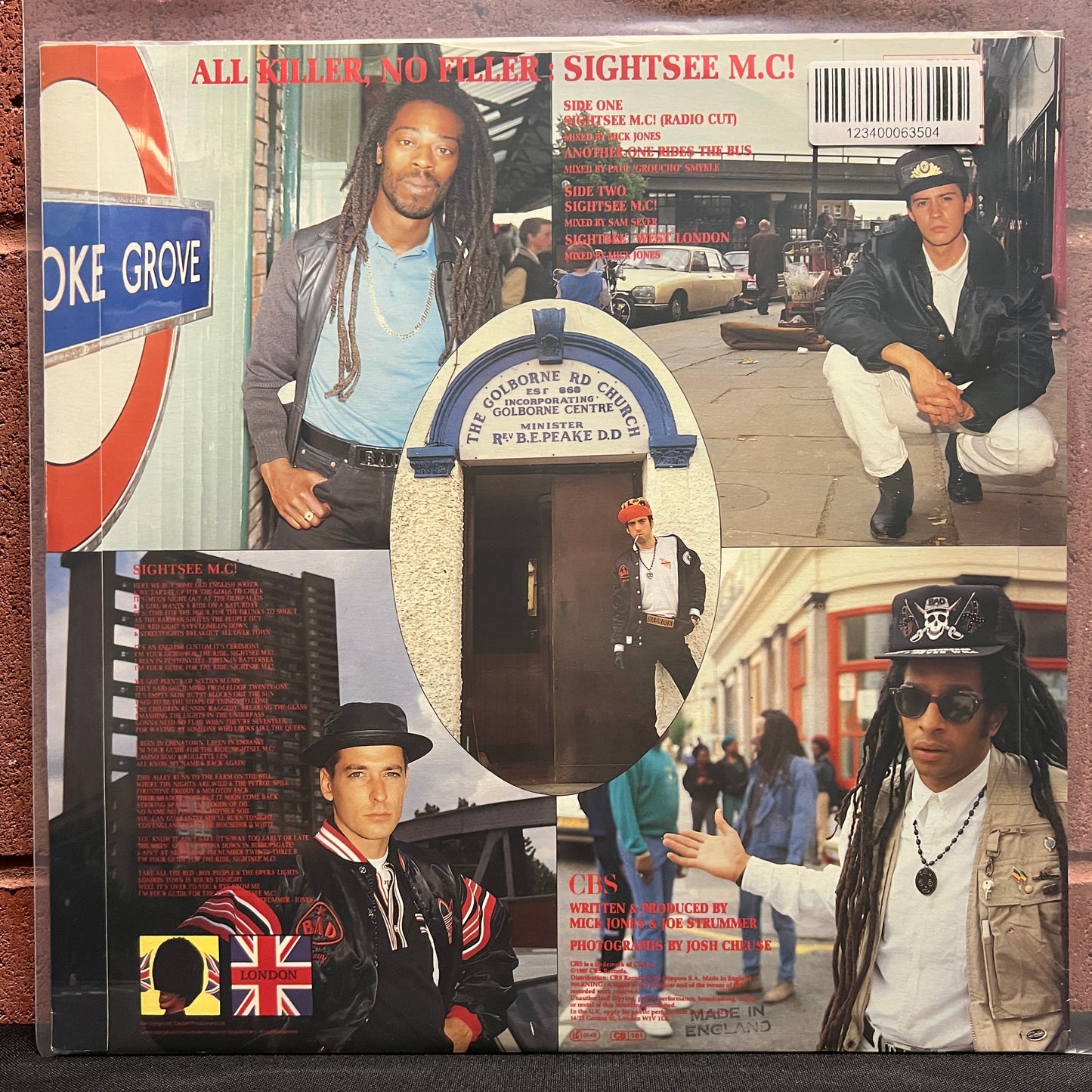 Used Vinyl: Big Audio Dynamite ‎"Sightsee M.C.!" 12" (1987 UK Press)