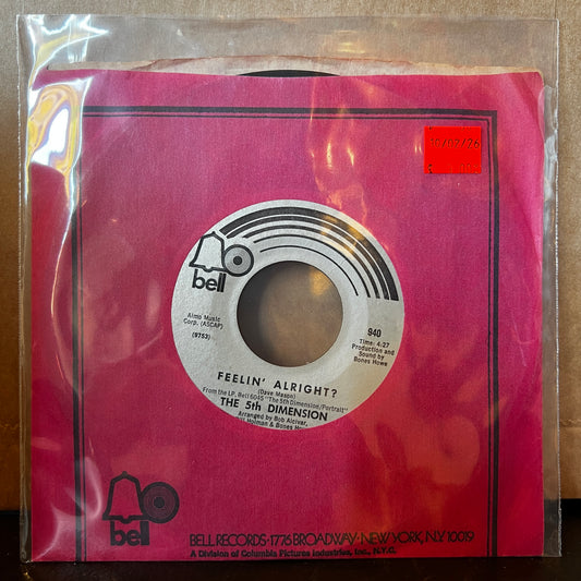 Used Vinyl: The 5th Dimension "One Less Bell to Answer" 7"