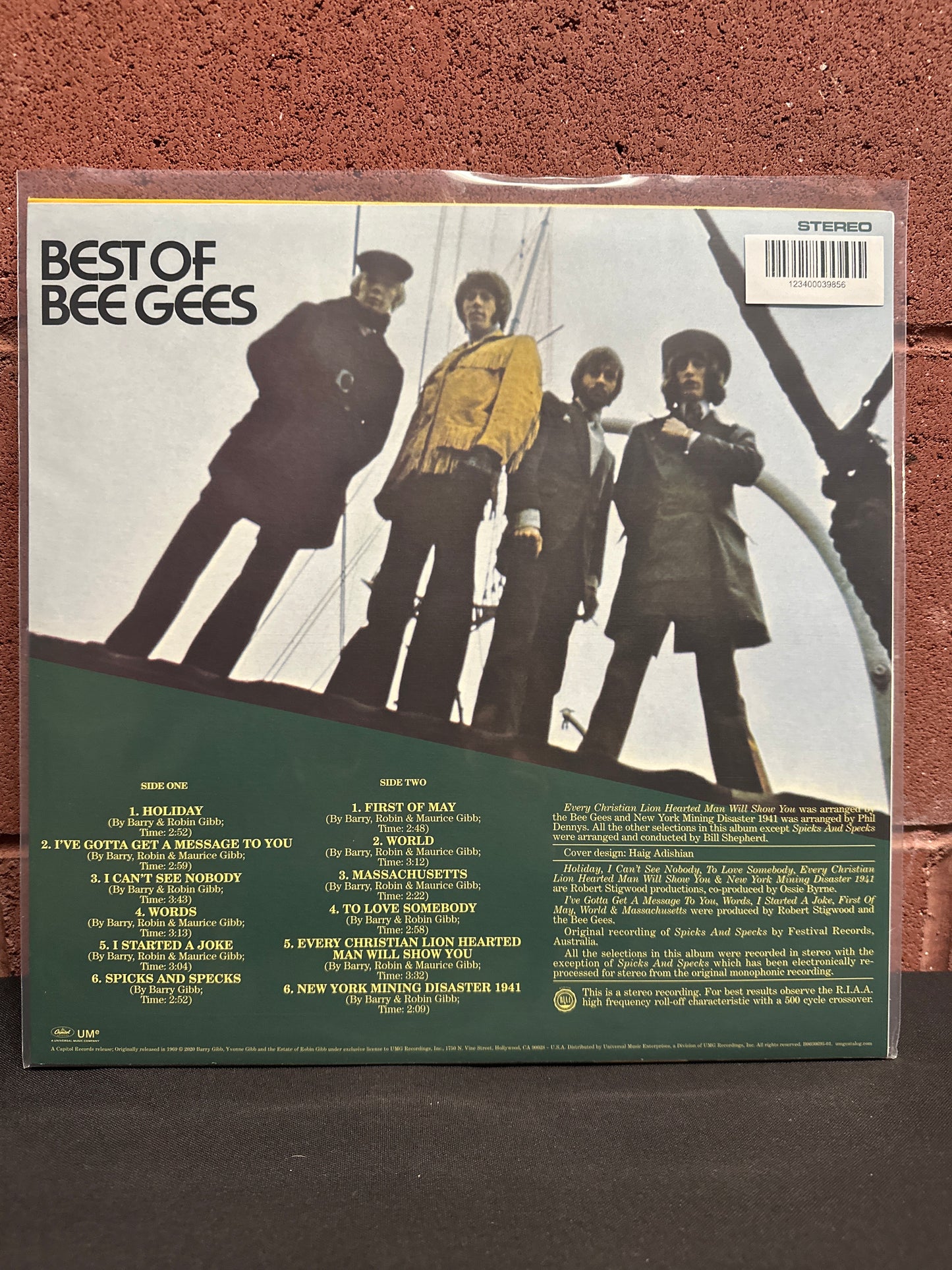 Used Vinyl: Bee Gees "Best of Bee Gees" LP (Berry colored vinyl)