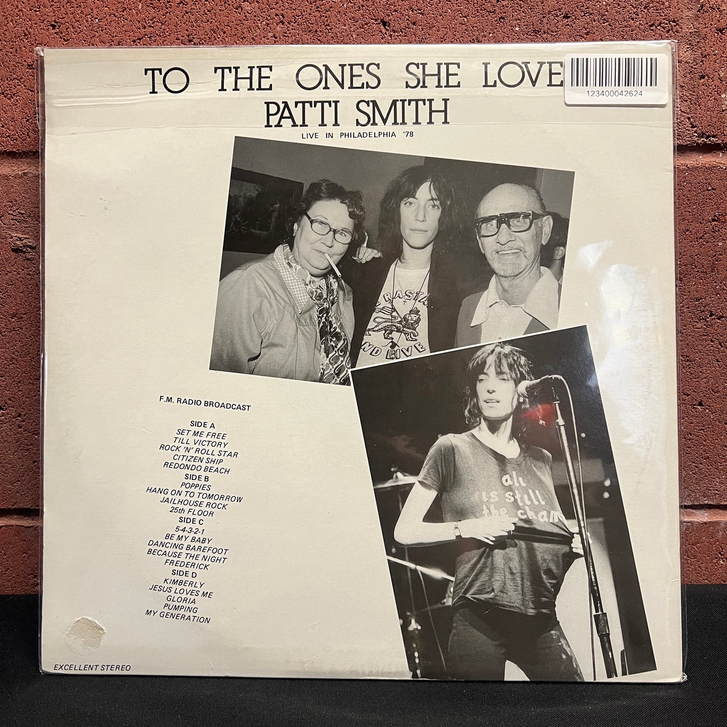 Used Vinyl: Patti Smith "To The Ones She Loves" 2xLP