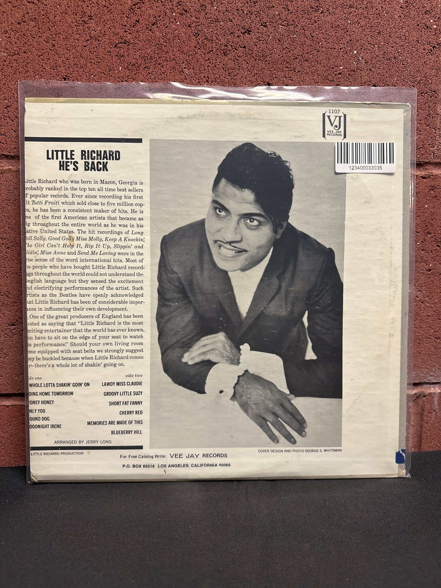 Used Vinyl:  Little Richard ”Little Richard Is Back” LP