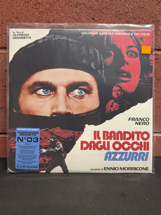 Used Vinyl:  Ennio Morricone ”(Colonna Sonora Originale Del Film) Il Bandito Dagli Occhi Azzurri” LP (Blue vinyl)