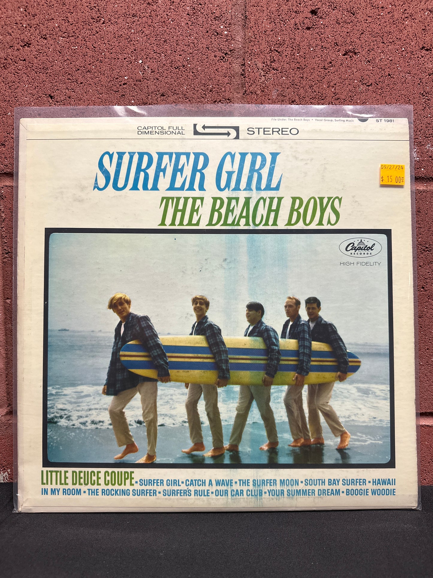 Used Vinyl:  The Beach Boys ”Surfer Girl” LP