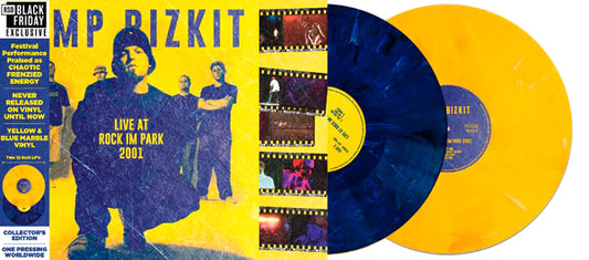 BLACK FRIDAY 2023: Limp Bizkit ”Rock im Park 2001 ” 2xLP (Yellow & Blue Marble)