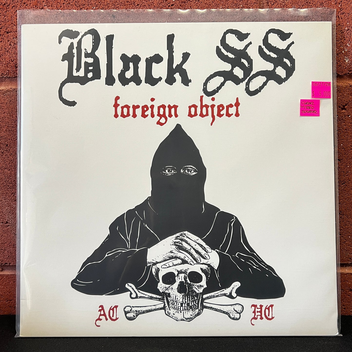 Used Vinyl: Black S.S. "Foreign Object" LP (2006 Press - Clear w/Red Splatter Vinyl)