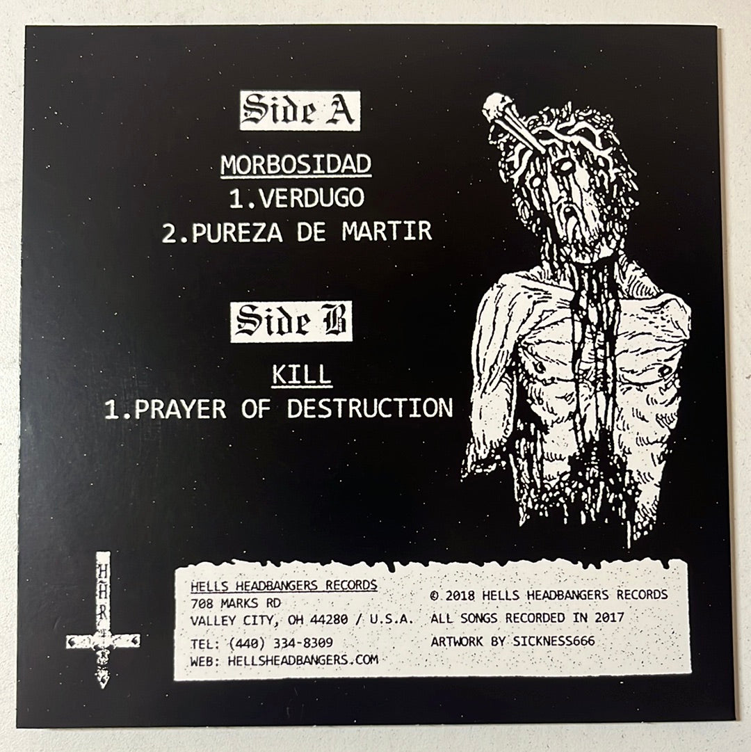 USED VINYL: Morbosidad / Kill “Santuario Del Diablo ” 7" EP (White Vinyl)