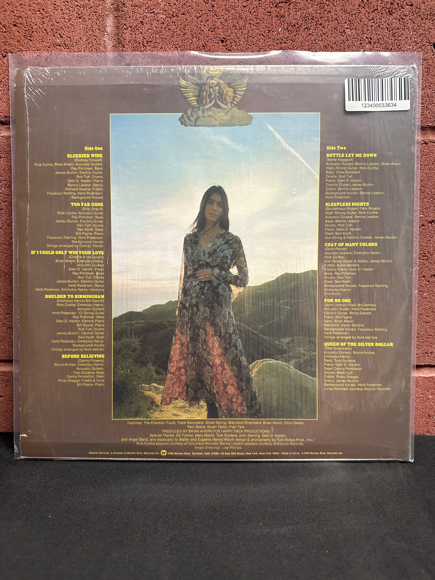 Used Vinyl:  Emmylou Harris ”Pieces Of The Sky” LP