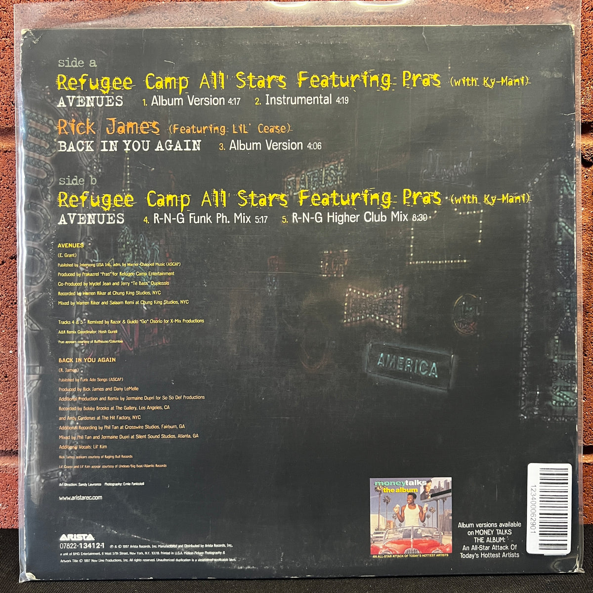 Used Vinyl: Refugee Camp All Stars Featuring Pras with Ky-Mani "Avenues" 12" Single