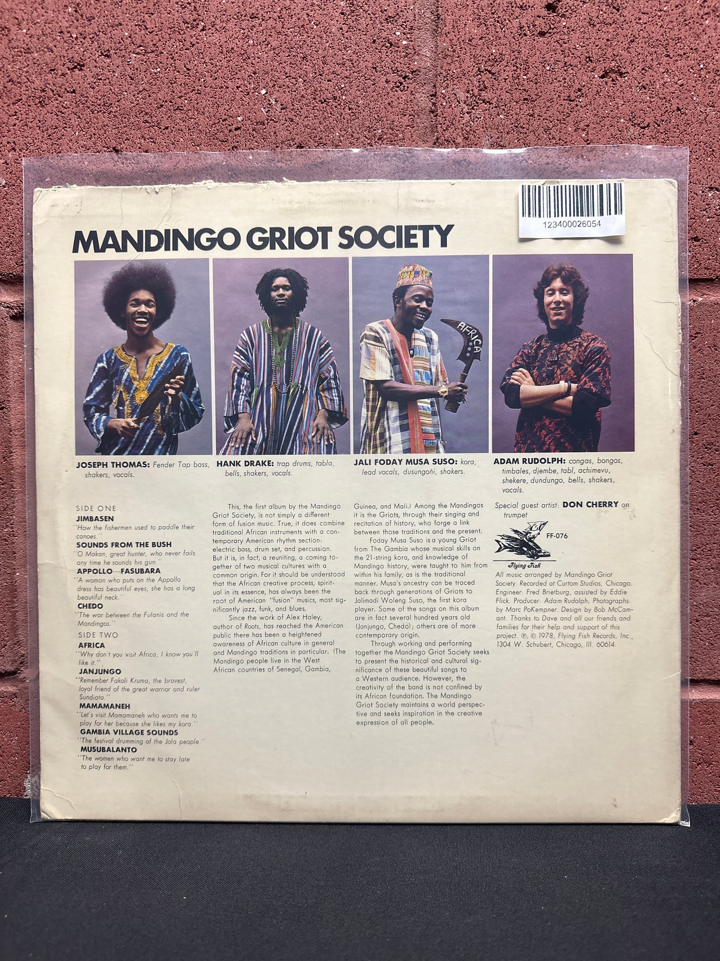 Used Vinyl:  Mandingo Griot Society With Special Guest Don Cherry ”Mandingo Griot Society” LP