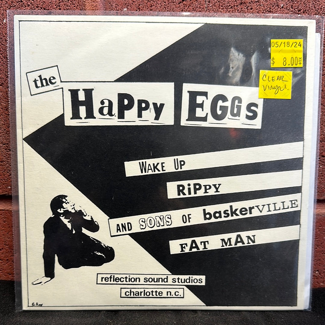 Used Vinyl:  The Happy Eggs ”Wake Up” 7" (Clear vinyl)