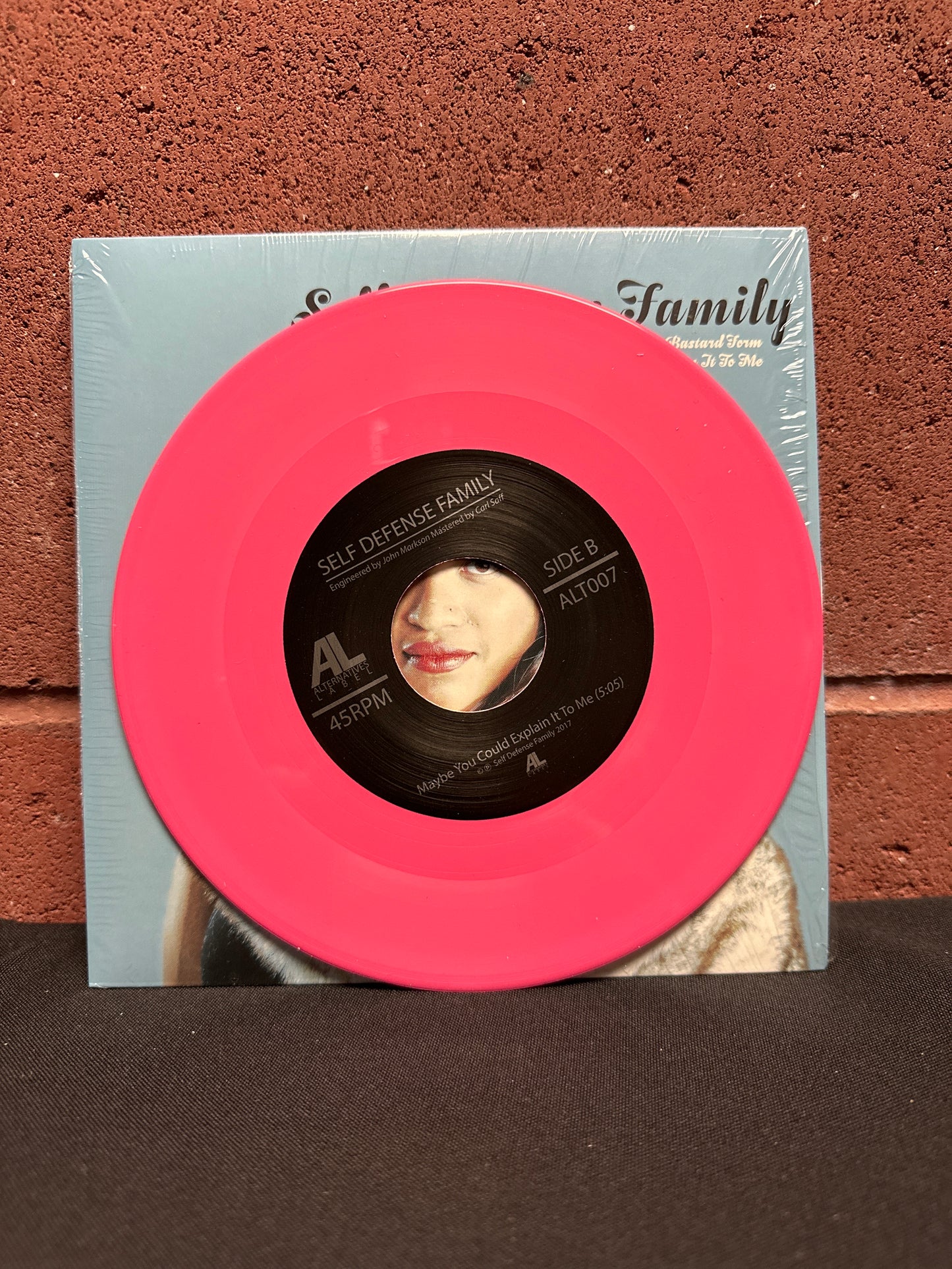 Used Vinyl:  Self Defense Family ”Bastard Form” 7" (Pink vinyl)