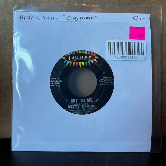 Used Vinyl: Betty Harris "Cry To Me" 7"